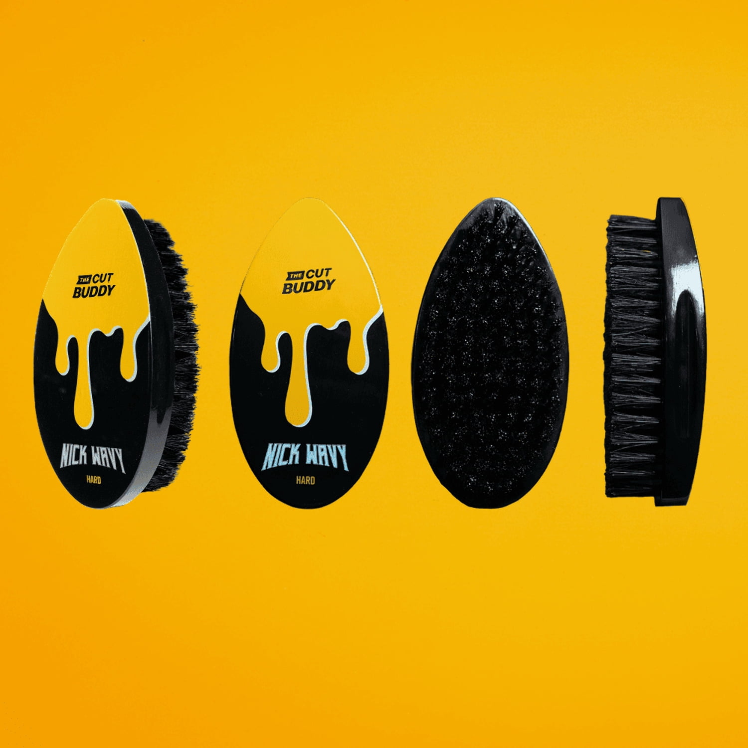 The Cut Buddy Nick Wavy Collection - Hard Bristle Waves Brush