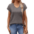 thumbnail image 4 of MOSHU Casual Womens T-Shirts Basic Tops for Women Cap Sleeve Loose Tank Tops, 4 of 9