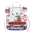 thumbnail image 1 of YHAIOGS Customized Aprons for Men Christmas Idea: Festive Kitchen Cute Apron Heat Set, 1 of 5