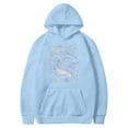 thumbnail image 4 of XIAONU Hoodies For Women Letter Print Drop Shoulder Hoodie Baggy Long Sleeve Oversized Drawstring Sweatshirt With Pockets, 4 of 4