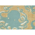 thumbnail image 1 of Liora Manne FTP23143204 Frontporch 1432-04 Octopus Aqua 24 x 36 In. Area Rugs, 1 of 2