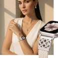 thumbnail image 5 of Wearlizer Slim Braided Magnetic Band Compatible with Apple Watch Band 38/40/41/42/44/45/46/49mm Women, 16mm Stretchy Nylon Celtic Knot Dressy Strap for iWatch Series 11 10 9 8 7 SE Ultra 3 2 1, 5 of 8