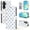 Blue, variant on ELEHOLD Crossbody Case for Samsung Galaxy A24 4G, Cute Floral Shockproof Wallet Phone Case with Kickstand, Magnetic Buckle,Blue