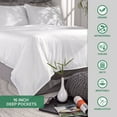thumbnail image 2 of PURE BAMBOO Sheets Twin XL Size Bed Sheet 3 Piece Set, Genuine 100% Organic Bamboo Viscose, Soft & Cooling, Double Stitching, 16" Deep Pockets (Twin XL, Dusty Pink), 2 of 4