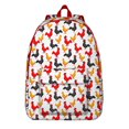 thumbnail image 1 of Eggs and Chickens Cartoon Pattern Canvas Bookbag – Large Capacity Travel Backpack with Durable Oxford Material and Anti-theft Features for Female Professionals, Students, and Outdoor Enthusiasts, 1 of 5
