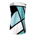thumbnail image 6 of Wycnly Tank Tops for Women Ladies Breathable Comfy Keyhole Tunic Tank Tops Summer Color Patchwork V-Neck Sleeveless Shirts Fashion Blouses Light Blue m, 6 of 6