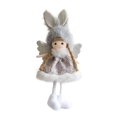 thumbnail image 3 of Adorno para de Navidad, decoración colgante, muñeca de niña ángel, decoración navideña decorativa creativa, linda para fiesta, sala de estar, Gris, 3 of 8