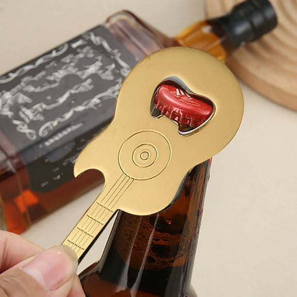 Abridor de guitarra de acero inoxidable Un sacacorchos