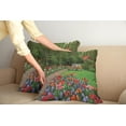 thumbnail image 2 of Ambesonne Floral Throw Pillow Cover 2 Pack, Spring Garden Forest, 16", Green and Purple, 2 of 7