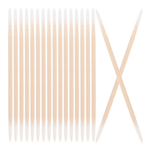 2 Pcs Cotons-Tiges Pointus Embouts de Précision Doubles pour Nettoyage Beauté (100 Pcs/sac)