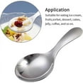 thumbnail image 3 of 6pcs Stainless Steel Short Handle Spoons, 3.54x1.77in (Silver), 3 of 5