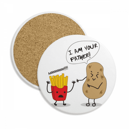 

Father Potato Chips Origin Coaster Cup Mug Tabletop Protection Absorbent Stone
