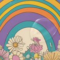 thumbnail image 4 of Yayeee Shower Curtain with Hooks 72"x72" Waterproof Fabric Bathroom Hanging Decor, Beige Rainbow, 4 of 5