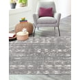 thumbnail image 4 of Unique Loom Lennon Collection Area Rug - Zal (7' 1" Square Gray and Ivory), 4 of 11