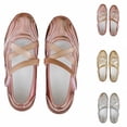 thumbnail image 3 of Women's Round Toe Ballet Flats Mary Jane Sneakers Comfortable Dressy, 3 of 9