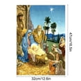 thumbnail image 3 of Meggemo Religious Christmas Garden Flag New Year Party Yard Decoration Double Sided Xmas Banner Winter Holiday Decor for Outdoor Lawn Porch, 3 of 6