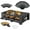 Cast AL grill plate with Pizza pans,black, variant on Raclette Grill, Electric Party Griddle with Nonstick Grill and Crepe Plates, 8 Pans and Spatulas(Indoor), Stainless Steel