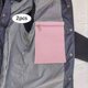 thumbnail image 1 of 2 bolsillos laterales con cremallera para coser, invisibles, para teléfono, resistentes, prácticos, de seguridad para viajes, bolsillos interiores Rosa L, 1 of 8