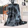 thumbnail image 2 of Math Equations Glowing Formulas Black Pattern Blanket,Comfortable Soft Flannel Throw Blanket,All Season,Warm Lightweight Blankets for Sofa Bed Couch Living Room Chair,50"x60", 2 of 4