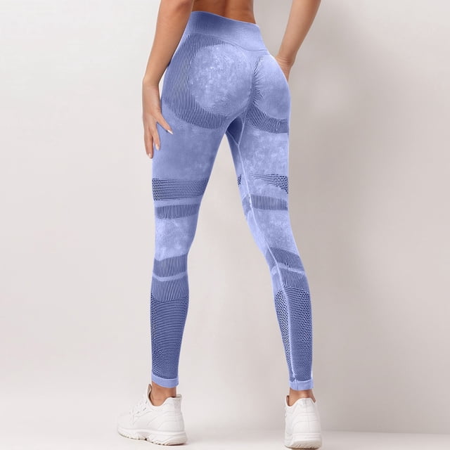MKLEKYY Leggings deportivos de yoga para mujer, de cintura alta, para correr y fitness 3467