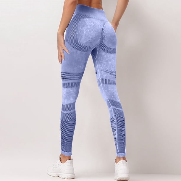 MKLEKYY Leggings deportivos de yoga para mujer, de cintura alta, para correr y fitness 3467