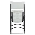 thumbnail image 5 of Alera Premium Molded Resin Folding Chair, White Seat/White Back, Dark Gray Base, 4/CT -ALEFR9302, 5 of 5