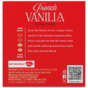 Community® Coffee French Vanilla Single-Serve Cups 10 Count Box