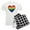 With Checker Pant, variant on CafePress - Isupportgayrights Men's Light Pajamas - Men's Light Loose Fit Cotton Pajama Set