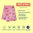 thumbnail image 2 of Wildkin Kids Plush Velour Throw Blanket for Girls and Boys (Wild Horses Pink), 2 of 5