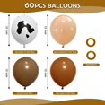 thumbnail image 2 of Set de globos Misiveavz con estampado de vaca, 60 unidades, 30 cm, para fiesta de cumpleaños, 2 of 7