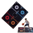 thumbnail image 5 of Basketball Footstep Training Mat, Anti Slip Basketball Footstep Mat in Rubber, Silent Training Pace Ball Control Basketball Mat for All Levels for Courtyard, Gymnasium, 5 of 9
