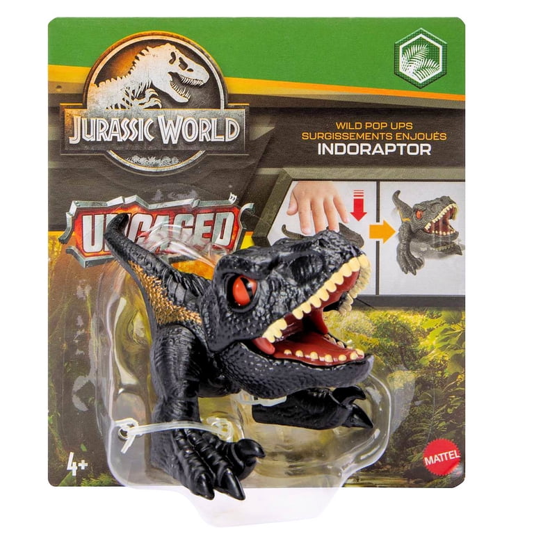 Jurassic World 2023 Wild Pop Ups Uncaged Set of 4 Figures