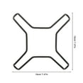 thumbnail image 2 of KAKOWELY Gas Stove Burner Grates Stainless Steel Stove Rack Non Slip Support Structure for Kitchen Appliances 1Pcs, 2 of 8