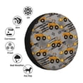 thumbnail image 4 of Gukieu Retro Excavator Print Car Tire Cover, Adjustable Waterproof and Dustproof Tire Protection Cover, Suitable for SUV, Truck, Van-17 inch, 4 of 6