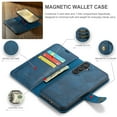 thumbnail image 2 of Allytech Wallet Case for Samsung Galaxy S24 Plus with 3 Card Slots & Cash Pocket, 2 in 1 Detachable Strong Magnetic Case, Retro PU Leather Shockproof Magnetic Clasp Slim Protective Shell - Blue, 2 of 8