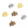 thumbnail image 3 of K-KED Multicolor 300 Pcs Bronze Plated Book Charms 12X11X3MM B10093-Tibet silver-300 PCS, 3 of 9