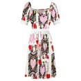 thumbnail image 5 of RED &QUEEN OF HEARTS CASINO ART Sleeveless Dress Women's clothing Dance dresses beach outfits for women, 5 of 7