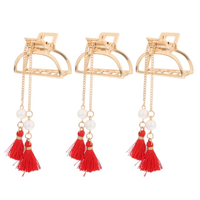 Miangastore 3 Pcs Pince à Cheveux Durable Non Dommageable pour les Cheveux en Alliage de Zinc pour Femmes