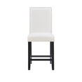 thumbnail image 4 of Linon Stewart 24" Fabric & Wood Counter Stool in Glitz White/Black, 4 of 12