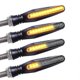 thumbnail image 4 of 4pcs Cycle 12 Led Turn Signal Indicator Bers Amber, 4 of 4