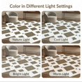 thumbnail image 7 of ODIKA Neutral Para Earthy Symmetrical Contrast Dining Under Table Tapetes for Master Suite, California King, Bed, Foldable Easy Care, 7 of 7