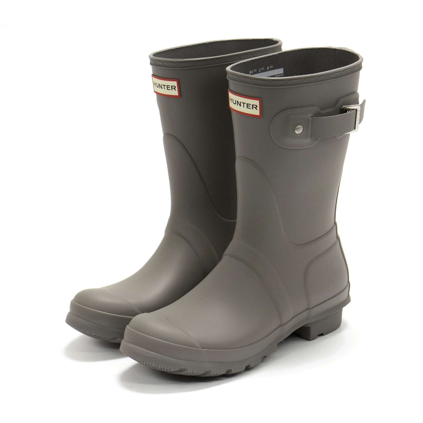 Hunter Women's Original Short Rain Boot, Grey Heron,11 M US