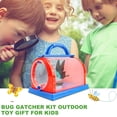thumbnail image 2 of 1 Set Critter Viewer Box with Tweezers Magnifying Glass Portable Handle Mesh Kids Outdoor Nature Exploration Small Animal Catcher Observation Container Boys Girls Gift, 2 of 7