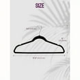 thumbnail image 6 of 20/40/60/80/100 Pack Black Velvet Hangers, Non-Slip Slim Space Saving Clothes Hangers with 360° Rotating Hook, Heavy Duty Felt Suit Hangers for Closet Organization, 6 of 13