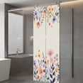 thumbnail image 3 of Spring Floral Window Privacy Film, Elegant Flowers Farmhouse Botanical Rustic Static Cling UV Sun Blocking Heat Control Window Tint Day and Night, Non-Adhesive One Way Privacy Cover 29.5''x78.7'', 3 of 7