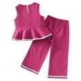 thumbnail image 6 of KEXE 12 Month Girl Clothes Girls Clothes Summer Toddler Girl Clothes Baby Girl Sleeveless Shirt Shorts Set Cute Outfits, 6 of 9