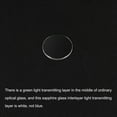 thumbnail image 3 of Uxcell 19.5mm Dia. Watch Glass Sapphire Crystal Lens, Round Flat 1mm Thickness Replacement Parts Clear, 3 of 5