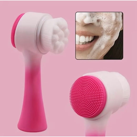 Double-Sided Facial Cleansing Brush for Deep Cleansing and Massage