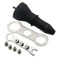 thumbnail image 3 of HINTRMENT Drill Rivet Adaptor 1 Set Black Riveting Drill Adapter for Steel Riveting Tasks, 3 of 8