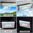 thumbnail image 5 of OTOSTAR Mask Holder for Car, Polyester Car Visor Tissue Box Holder, Auto Napkin Box Holder Backseat Paper Towel Box (Rainbow), 5 of 7